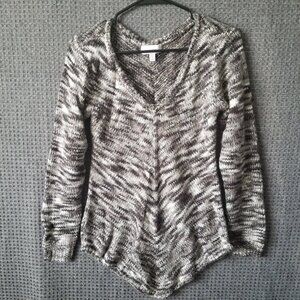 Bongo Sweater Black Gray V Neck Women's Large